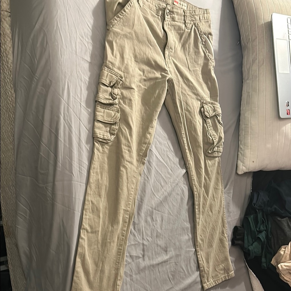 Beige Cargo Pants
